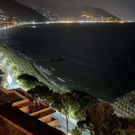 Stupenda Vista Mare A Con Posto Auto Apartmán Laigueglia